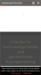 Mobile Screenshot of diemeistertischler.de